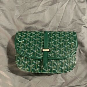 Goyard Green messenger Clutch